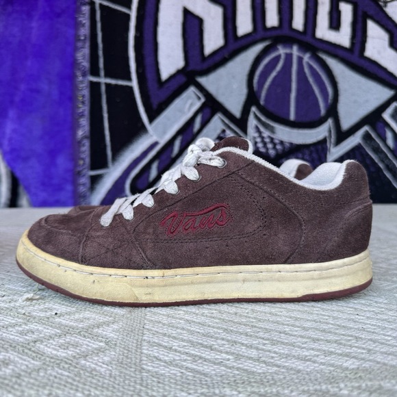 Size 9 - Vtg Vans Shoes Gwynn Brown Suede Leather Skateboarding Women's - Picture 1 of 10